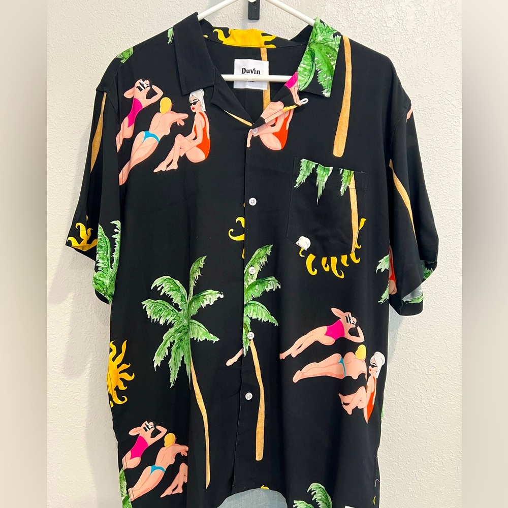 DUVIN MEN’S LAZY DAYS BUTTONUP SHIRT